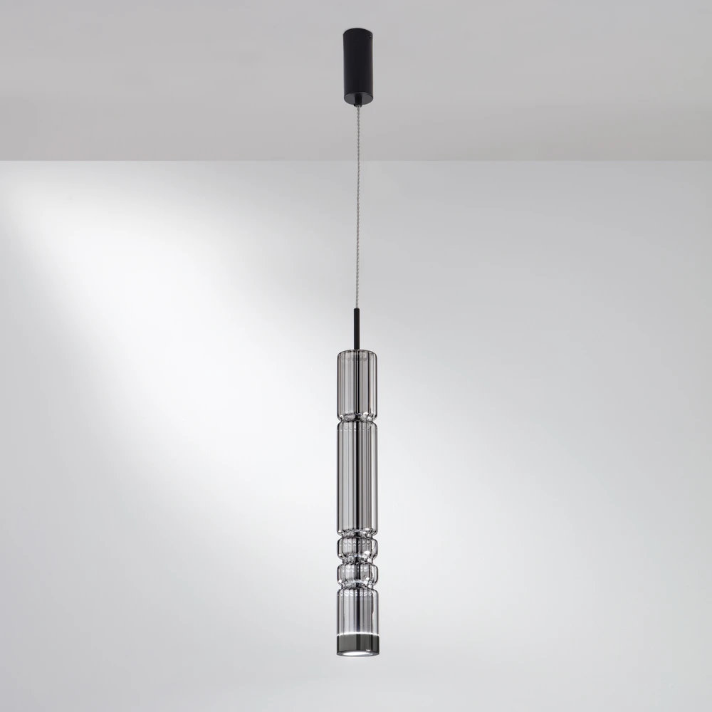 8W LED pakabinamas šviestuvas CROOKES, pilkas, CCT