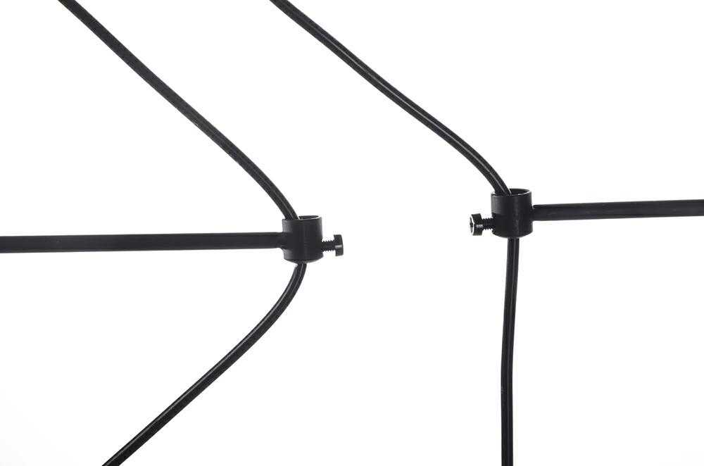 8W LED pakabinamas šviestuvas FLUSSO LINE 4, juodas, 3000K
