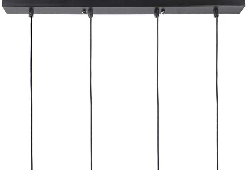 8W LED pakabinamas šviestuvas FLUSSO LINE 4, juodas, 3000K