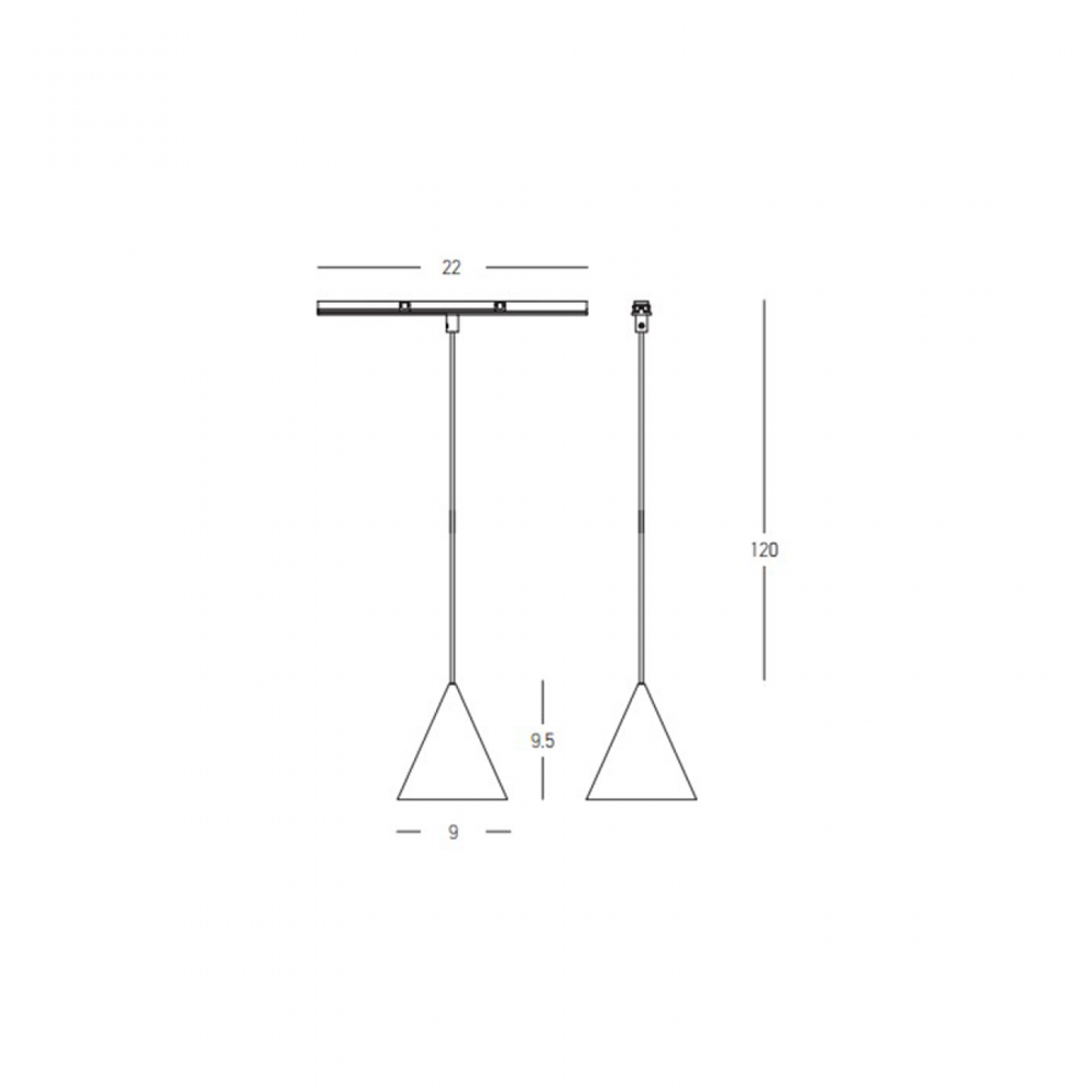 8W LED pakabinamas šviestuvas į magnetinę sistemą ZAMBELIS MAGNETIC ULTRA SLIM, juodas, 3000K, DALI, 23116
