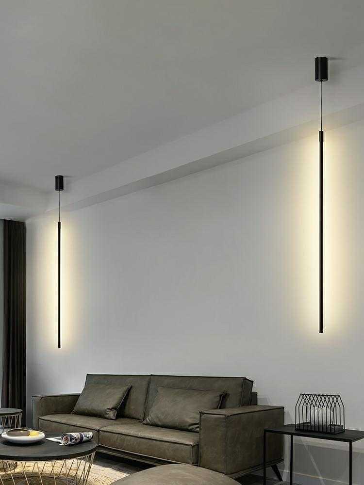 8W LED pakabinamas šviestuvas OMBRE 60, juodas, 3000K