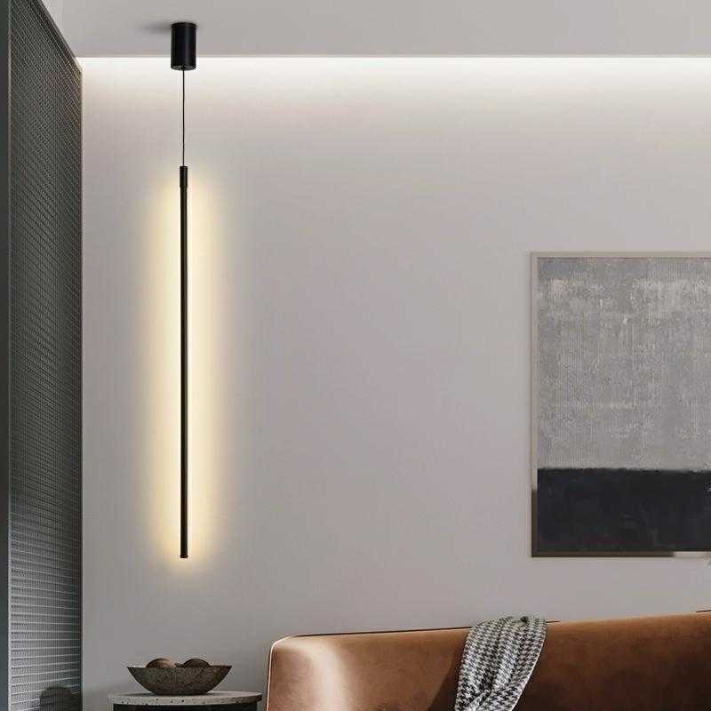 8W LED pakabinamas šviestuvas OMBRE 60, juodas, 3000K