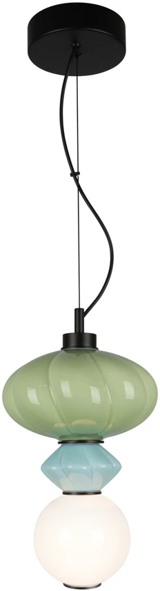 8W LED pakabinamas šviestuvas TORDI, mėlynos/matinės baltos/žalios sp., 3000K