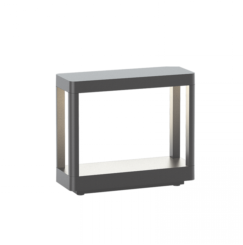 8W LED pastatomas lauko šviestuvas, grafito sp., 3000K, IP65, E334