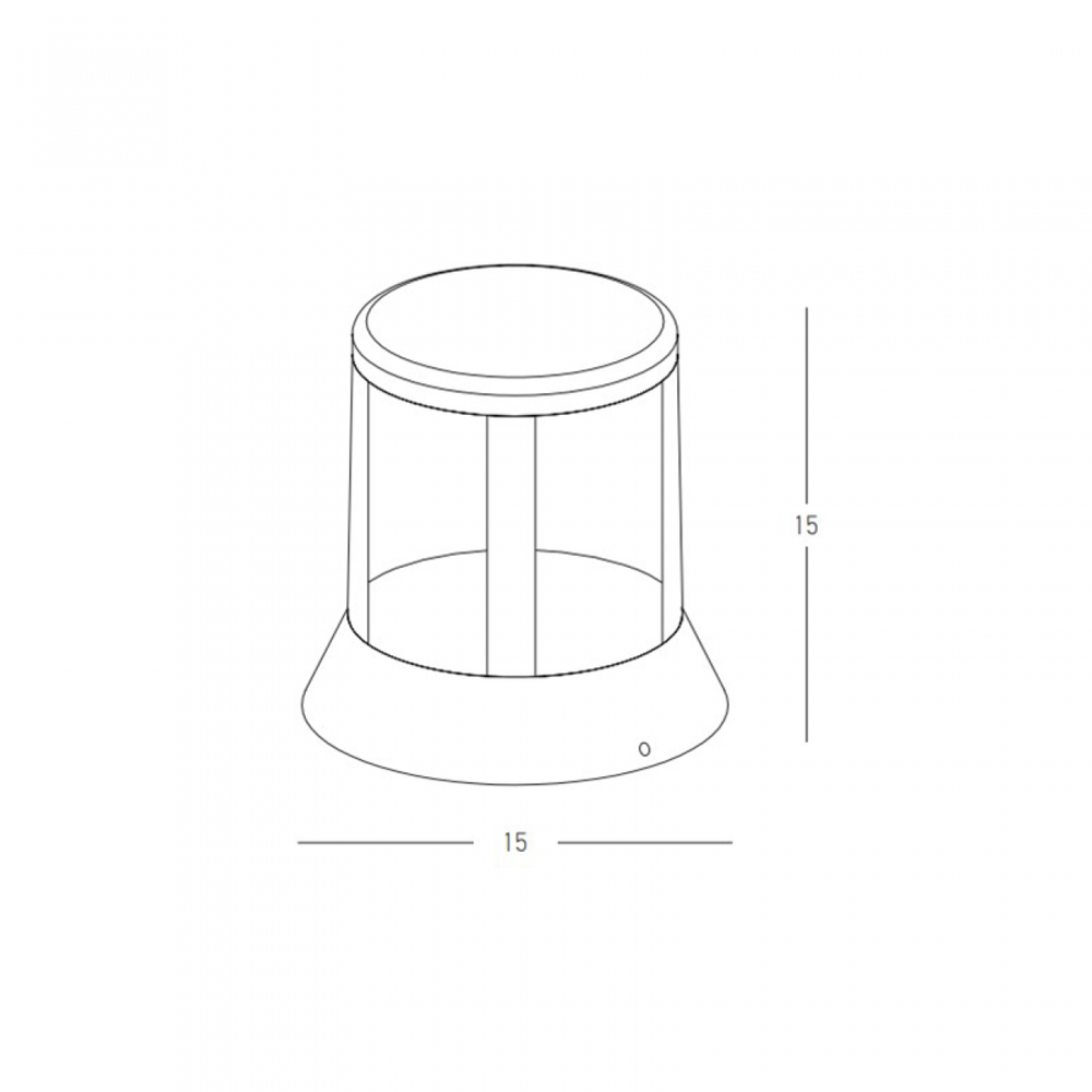 8W LED pastatomas lauko šviestuvas, grafito sp., 3000K, IP65, E337