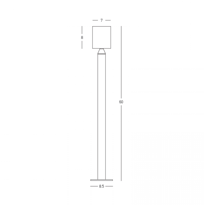 8W LED pastatomas lauko šviestuvas, juodas, 3000K, IP65, E409