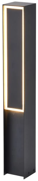 8W LED pastatomas lauko šviestuvas, juodas, 3000K, IP54, 50cm