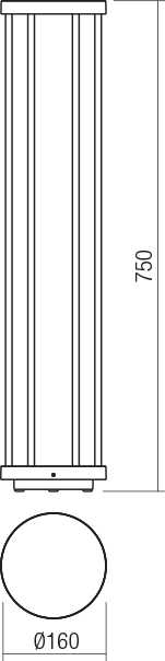 8W LED pastatomas lauko šviestuvas KALEN, tamsiai pilkas, 3000K, IP65, 90579