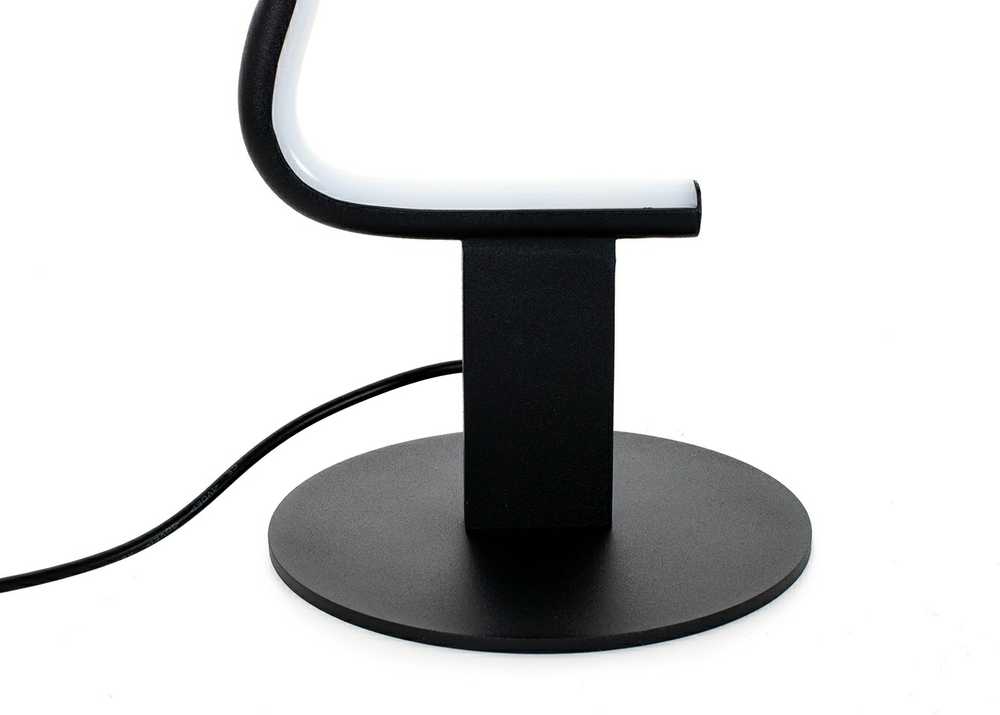 8W LED pastatomas šviestuvas FACE TABLE, juodas, 3000K