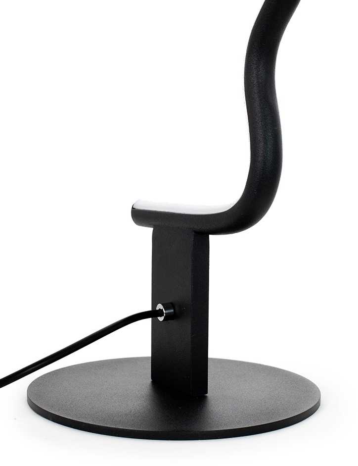 8W LED pastatomas šviestuvas FACE TABLE, juodas, 3000K