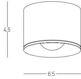 8W LED paviršinis lauko šviestuvas, juodas, 3000K, S133