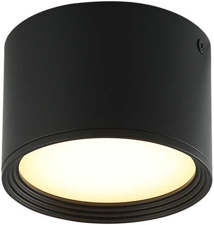 Lubinis šviestuvas 8W LED paviršinis lubų šviestuvas, juodas, 3000K, 22134