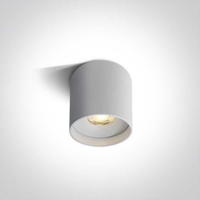 Lubinis šviestuvas 8W LED paviršinis šviestuvas, baltas, 3000/3500/4000K, 38°, 12108C/W/V