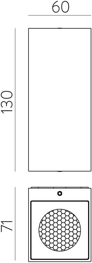 8W LED sieninis fasado šviestuvas OXEN, baltas, 2700/3000K, IP65, A2094170B