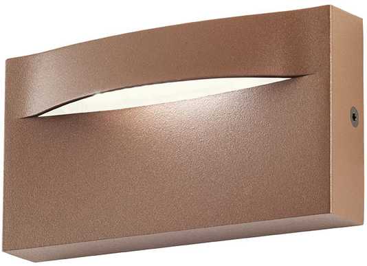 8W LED sieninis lauko šviestuvas POLIFEMO, tamsiai rudas, 3000K, IP65, 90427