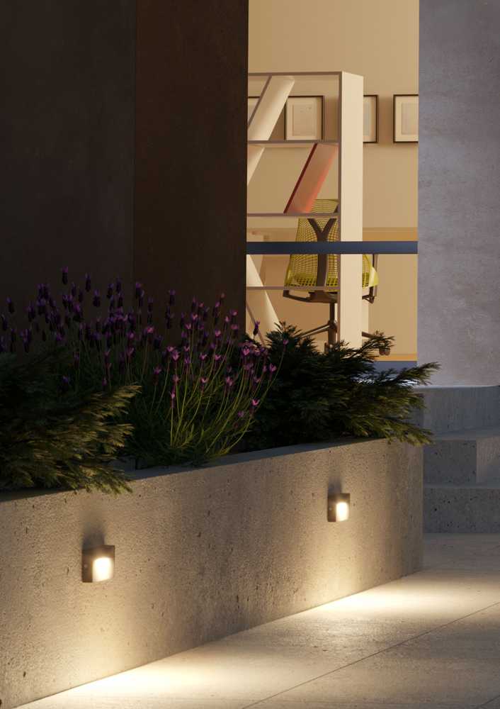 8W LED sieninis lauko šviestuvas POLIFEMO, tamsiai rudas, 3000K, IP65, 90427