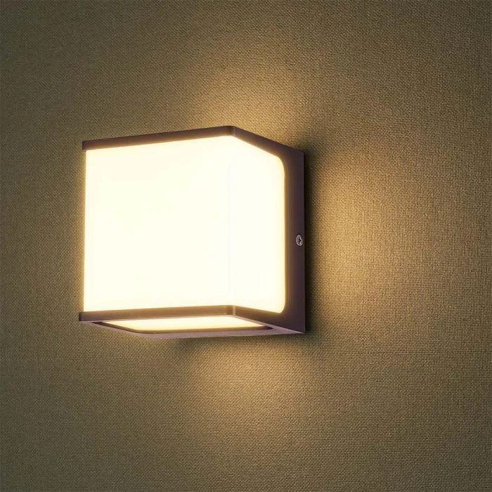 V-tac 8W LED sieninis lauko šviestuvas, rudas, 4000K