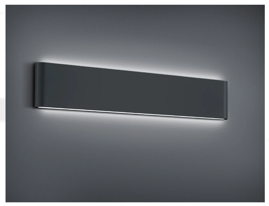 Sieninis šviestuvas Trio 8W LED sieninis lauko šviestuvas THAMES II, antracito sp., 3000K, IP54