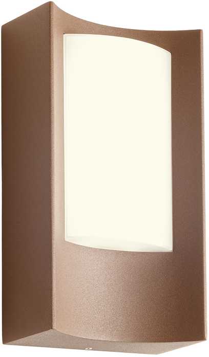 Sieninis šviestuvas 8W LED sieninis lauko šviestuvas WARP, rūdžių sp., 3000K, IP44