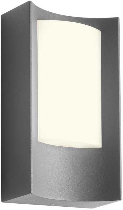 8W LED sieninis lauko šviestuvas WARP, tamsiai pilkas, 3000K, IP44