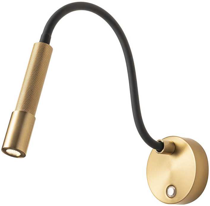 8W LED sieninis šviestuvas DRILL, sendinto aukso sp., 2700K, dimeriuojamas, 01-4441