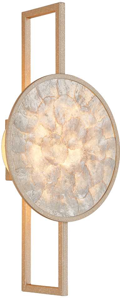 8W LED sieninis šviestuvas ELYRA, baltos/matinės aukso sp., 3000K, 4339800