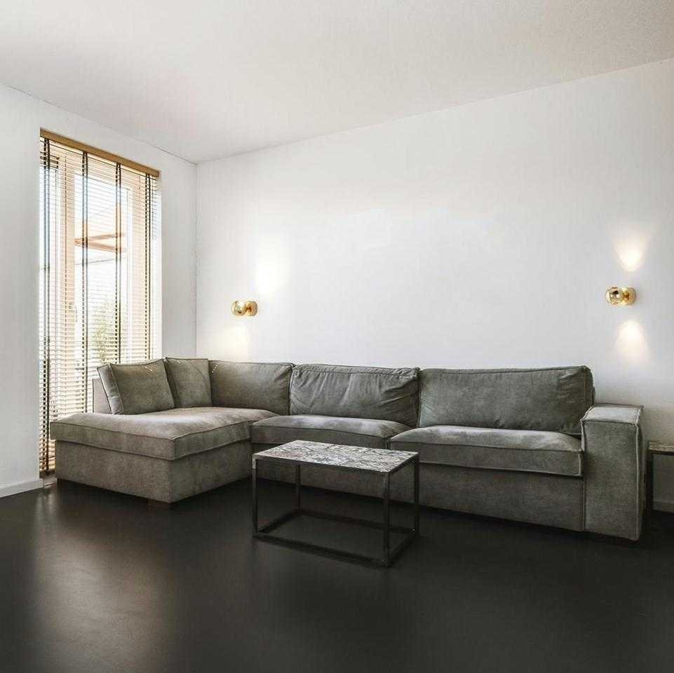 8W LED sieninis šviestuvas EOS, aukso sp., 3000K, dimeriuojamas