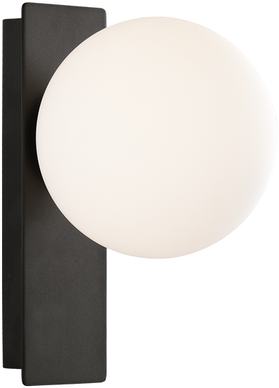 8W LED sieninis šviestuvas KIN, juodos/baltos sp., 2700K, A8169191N