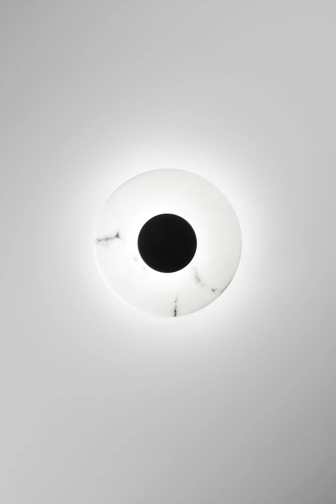 8W LED sieninis šviestuvas MORSE, alebastro sp., CCT