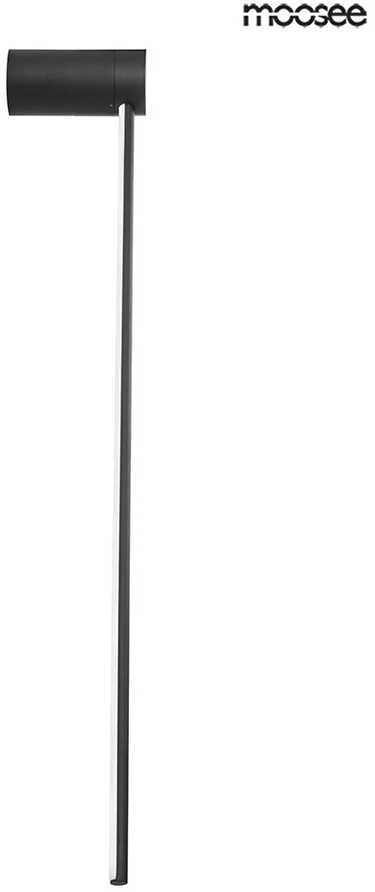 8W LED sieninis šviestuvas OMBRE 80, juodas, 3000K