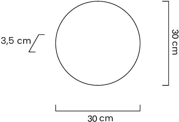8W LED sieninis šviestuvas SHADOW SUN 30, aukso sp., 3000K, su jutikliu - šviestuvas įjungiamas/išjungiamas prisilietus