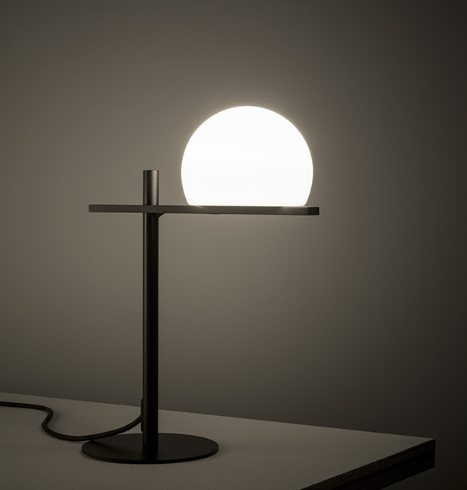 8W LED stalo šviestuvas CIRC, 2700K, juodas