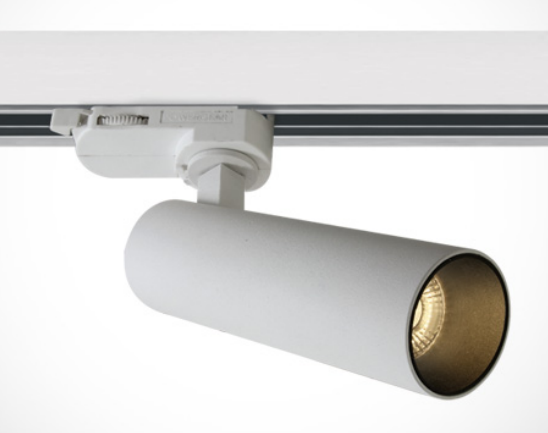 8W LED šviestuvas į bėgelius, baltas, 3000K, dimeriuojamas, 65108T/W/W