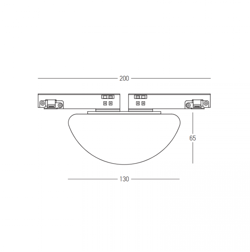 8W LED šviestuvas į magnetinę sistemą ZAMBELIS MAGNETIC 3MM, baltas, 3000K, 25118