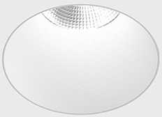 8W LED užglaistomas šviestuvas NANO R TRIMLESS, baltas, 3000K, 50°, IP44
