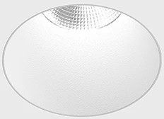 8W LED užglaistomas šviestuvas NANO R TRIMLESS, baltas, 3000K, 50°, IP44