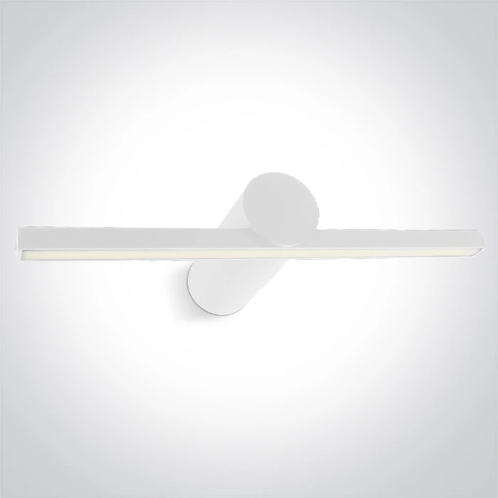 Sieninis šviestuvas 8W LED veidrodžio šviestuvas, baltas, 3000/3500/4000K, IP44, 38108N/W/V