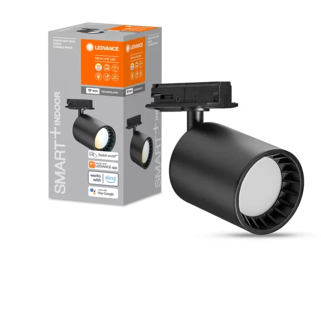 Ledvance Smart 8W šviestuvas į bėgelius SMART+, juodas, 3000-6500K, dimeriuojamas