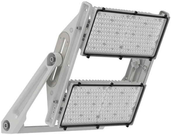 900/1200W LED prožektorius MAX RADIAL SYMMETRIC 45, šviesaus aliuminio sp., 3000K, 45°, IP66
