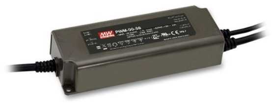 90W Impulsinis maitinimo šaltinis Mean Well, 48V, 1.88A, IP67, valdomas DALI2, PFC