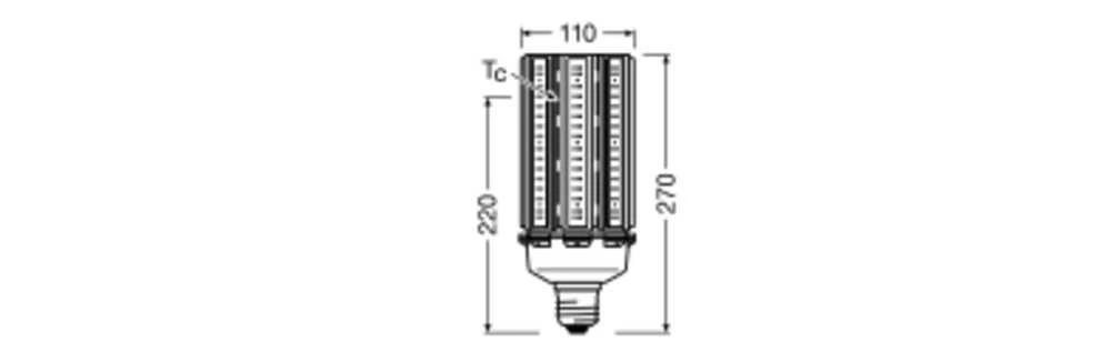 Osram 90W LED lemputė HQL, E40, skaidri, 4000K