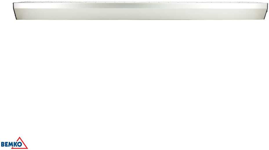 90W LED linijinis pramoninis šviestuvas MASTER PROFESSIONAL, anoduoto aliuminio sp., 4000K, IP65