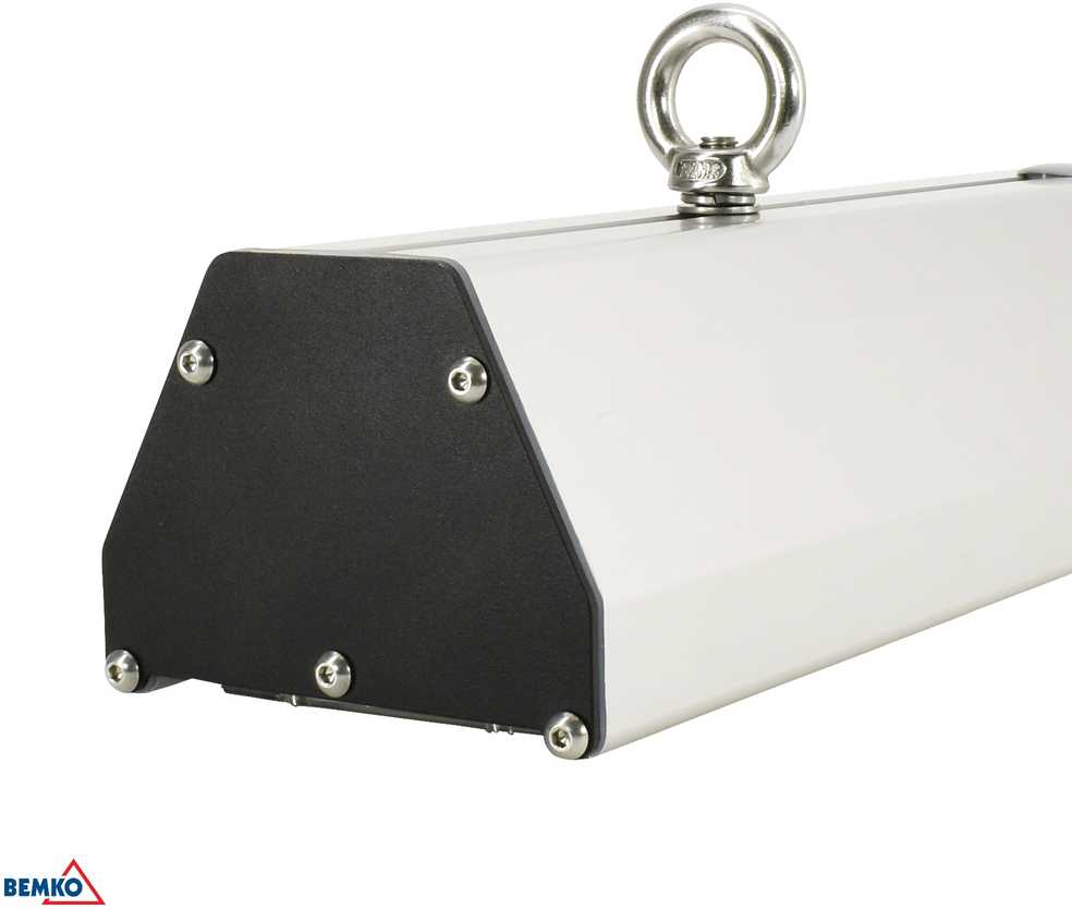 90W LED linijinis pramoninis šviestuvas MASTER PROFESSIONAL, anoduoto aliuminio sp., 4000K, IP65