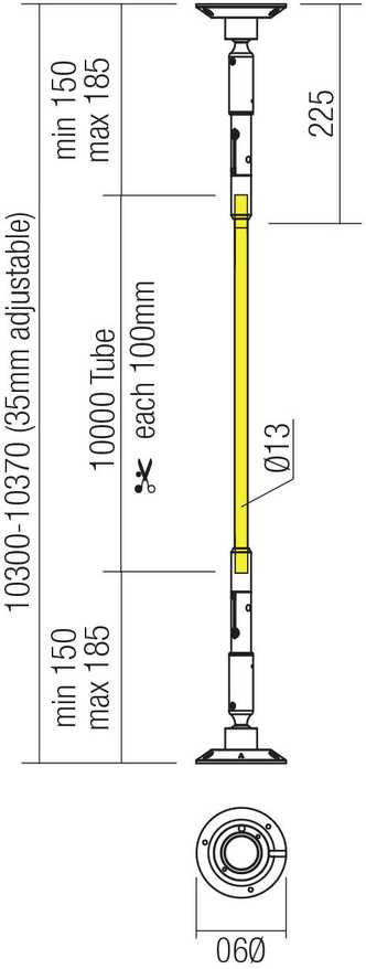 90W LED šviestuvas - juosta, skirtas sistemai FREEDOM 360, baltas, 4000K, IP65, 10m ilgis, 01-4287