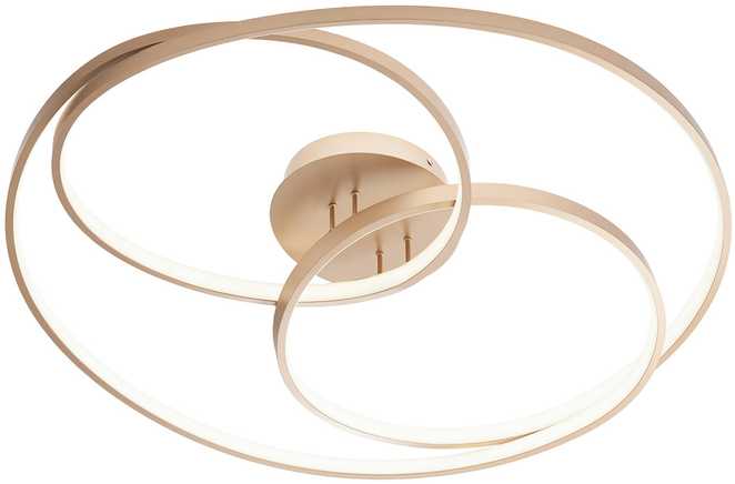92W LED paviršinis lubinis šviestuvas CENTRIX, matinės bronzos sp., 3000K