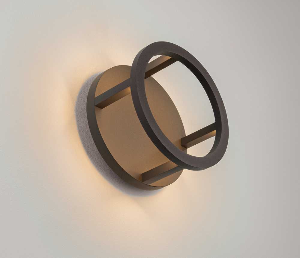 9,2W LED sieninis fasado šviestuvas, tamsiai pilkas, 3000K, IP65, E443