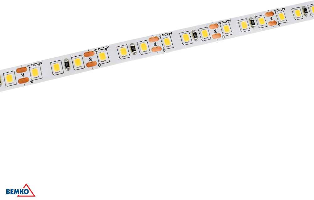 Bemko 9,2W/m LED juosta PREMIUM, 12V, 6500K, 5m ritė