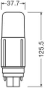 Ledvance 9,5W LED lemputė DULUX, G24d, baltos matinės sp., 3000K