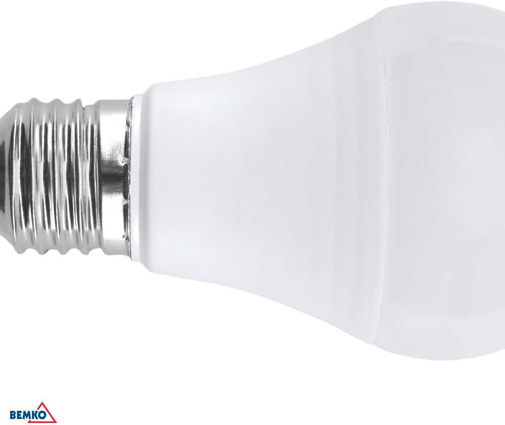 Bemko 9,5W LED lemputė, E27, 6500K, 220°