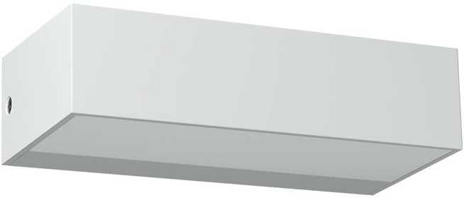 Sieninis šviestuvas 9,5W LED sieninis lauko šviestuvas LAMPRIS, baltas, 3000K, IP65, 90372
